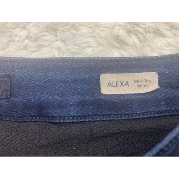Mavi Alexa Jeans Size 29x33 Mid Rise Skinny Dark Wash Stretch - Picture 3 of 4
